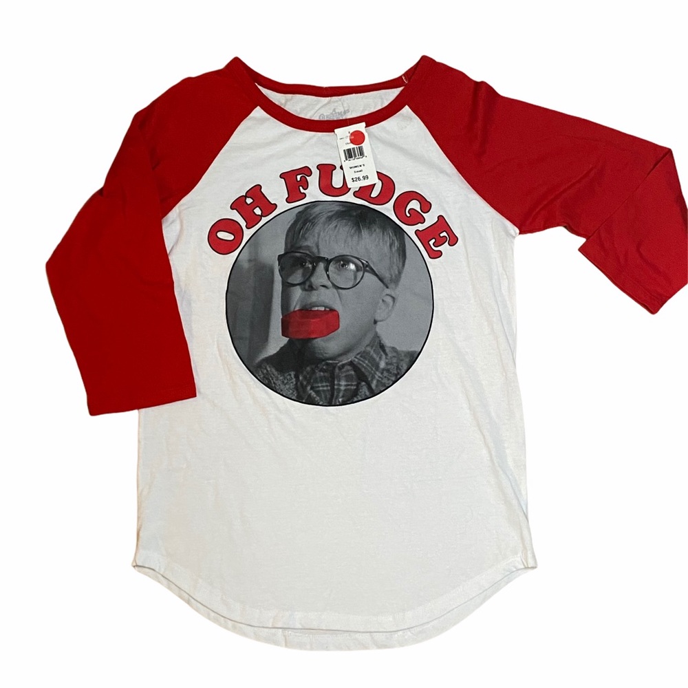 NWT A Christmas Story Shirt, sm. Oh Fudge!